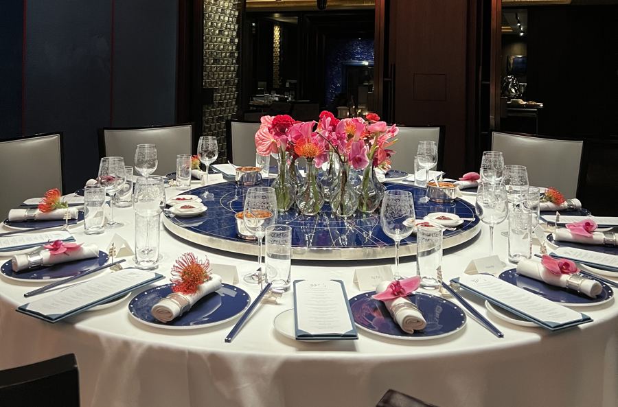 Brand event tablescape